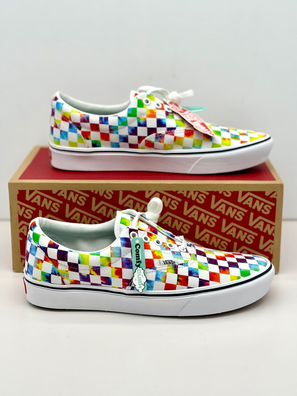 Vans Checkerboard Comfycush Era Low-Top Sneakers in Multicolor Men’s 10